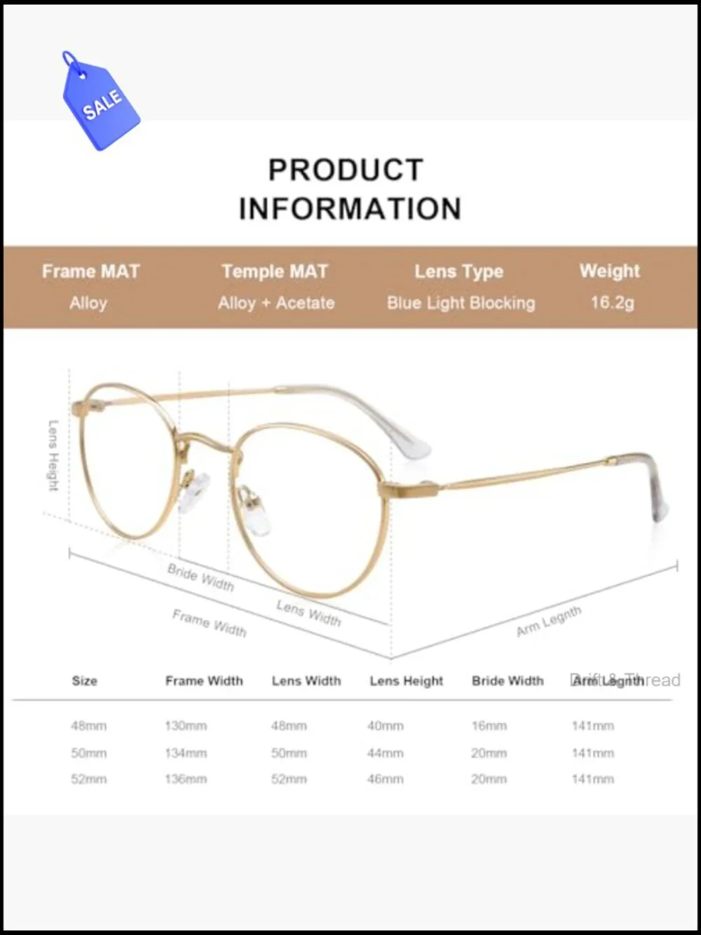 Classic Round Vintage Metal Reading Glasses Blue Light Blocking Computer Readers
